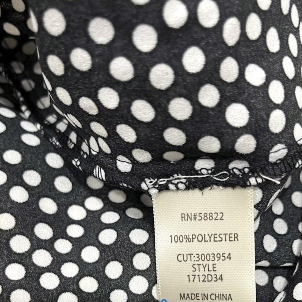 NWT Max Studio Women's Polka Dot Blouse - Picture 4 of 7